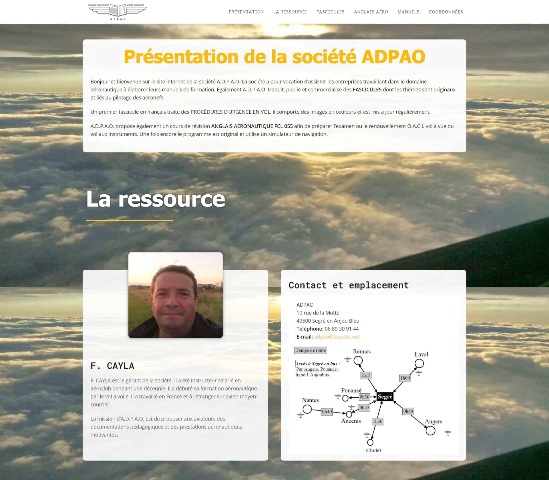 Site internet adpao.fr