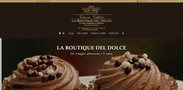 Site La Boutique Del Dolce - Couverture