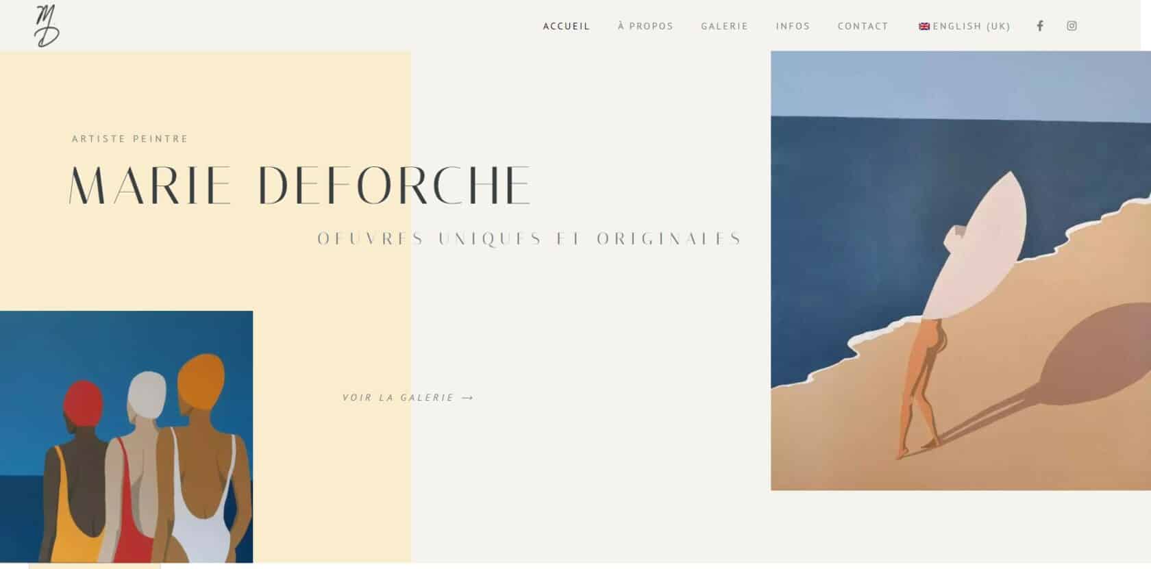 Site Marie DEFORCHE - Couverture