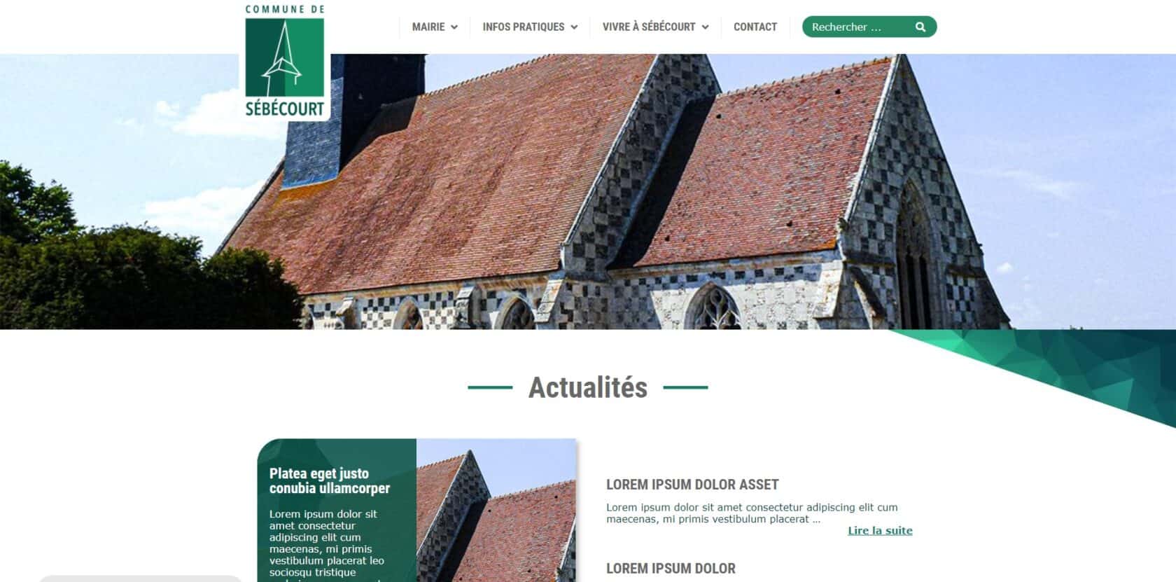 Site de la Mairie de Sébécourt - Couverture